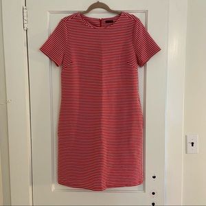 Ann Taylor Shift Dress with Pockets M Pink Orange